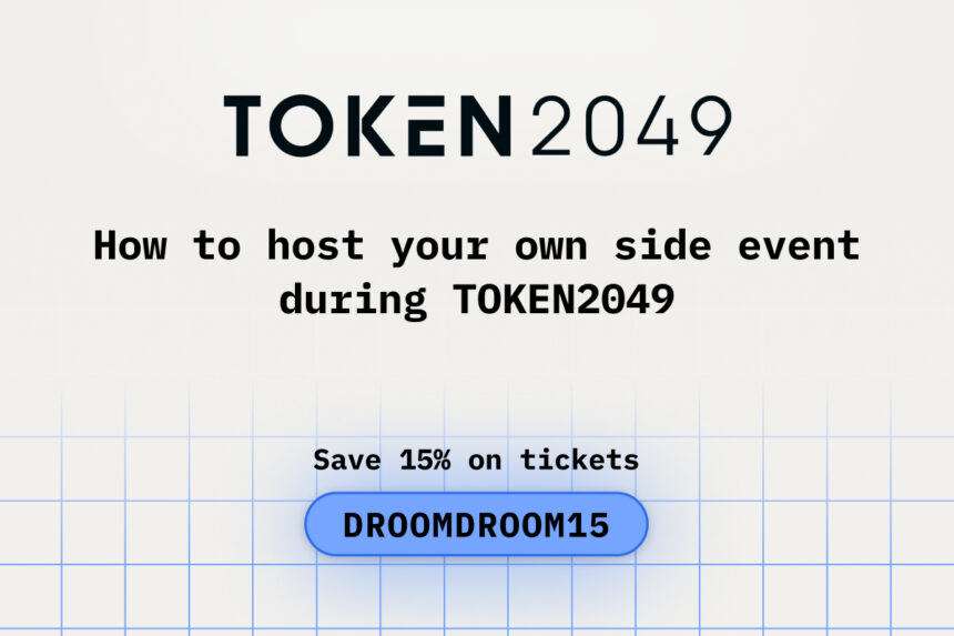 How to host your own side event during TOKEN2049