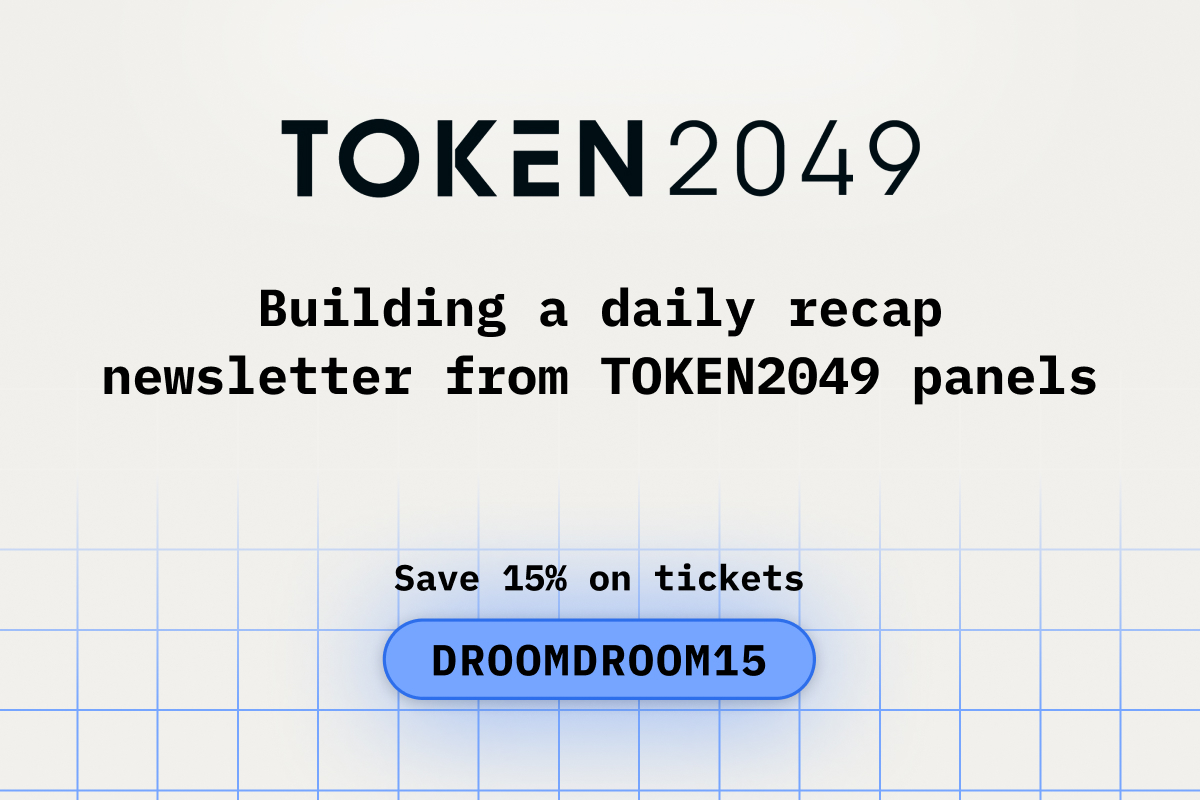 Building a daily recap newsletter from TOKEN2049 panels