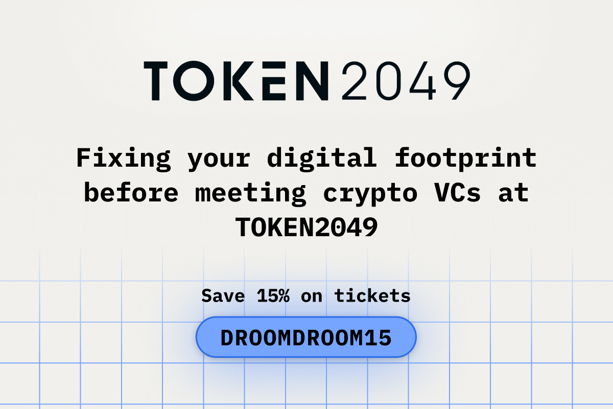 Fixing your digital footprint before meeting crypto VCs at TOKEN2049
